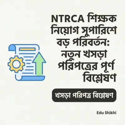 NTRCA শিক্ষক নিয়োগ সুপারিশে বড় পরিবর্তন: নতুন খসড়া পরিপত্রের পূর্ণ বিশ্লেষণ