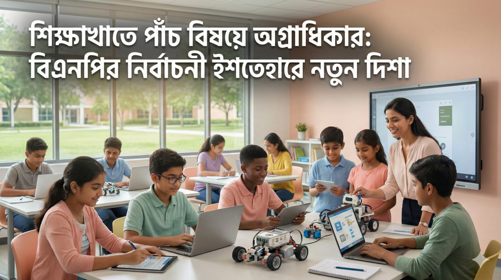 শিক্ষাখাতে পাঁচ বিষয়ে অগ্রাধিকার: বিএনপির নির্বাচনী ইশতেহারে নতুন দিশা