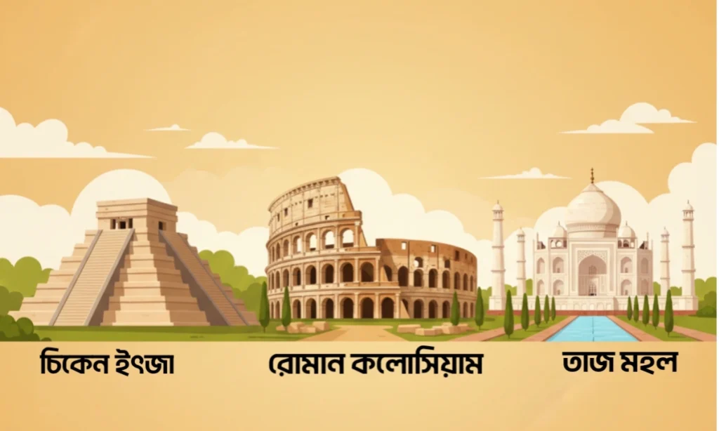 পৃথিবীর সপ্তম আশ্চর্য গুলো কি কি