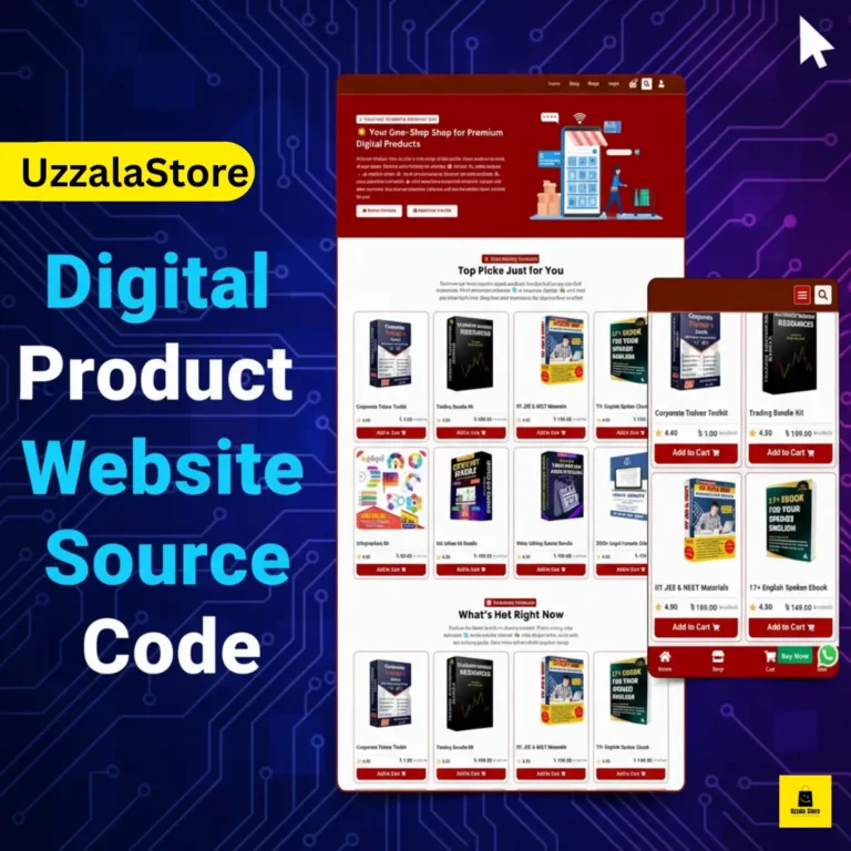Digital Product Selling Website Source Code WordPress